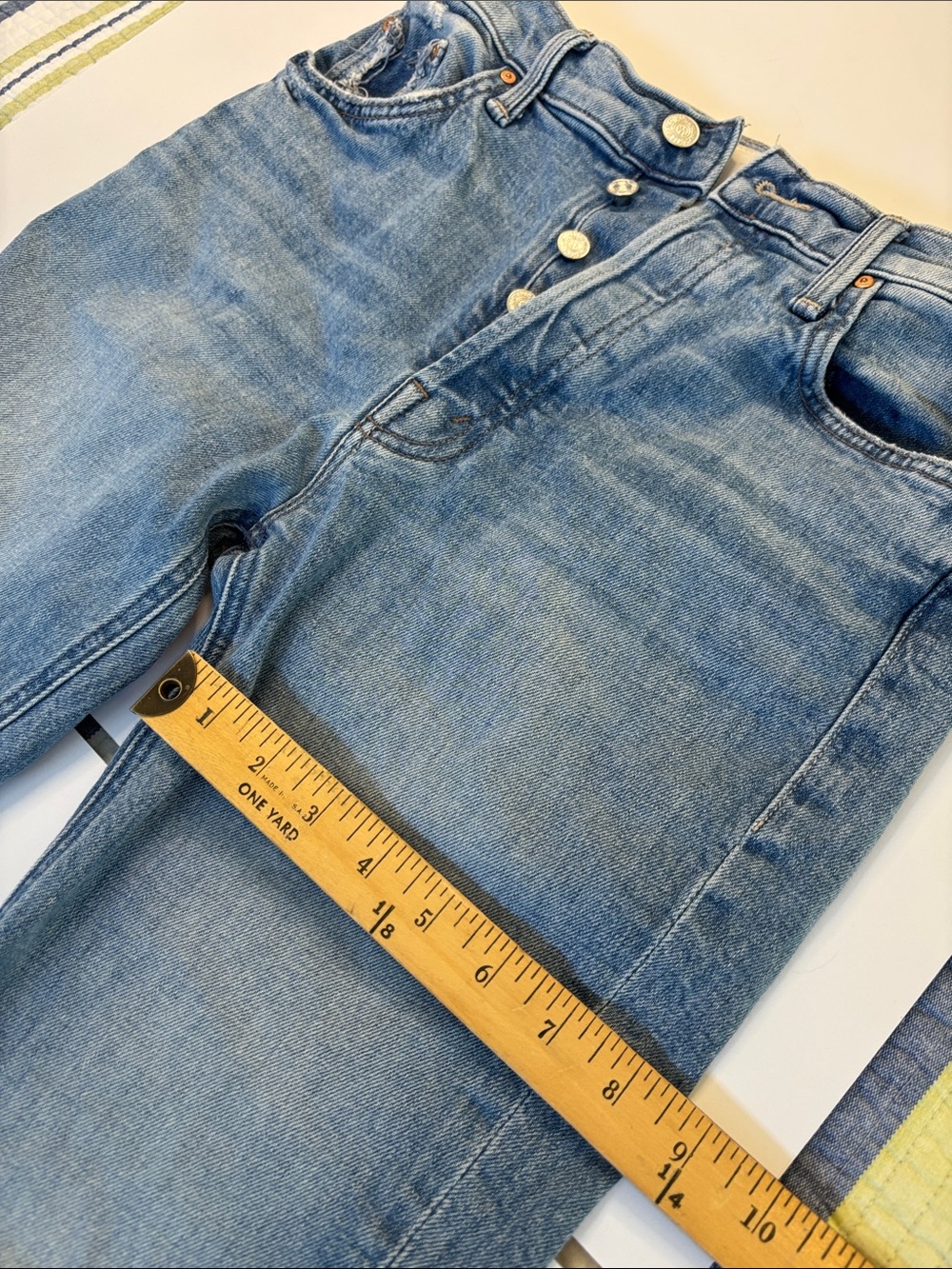 MOTHER Light Blue Denim Jeans -479sku - Picture 8 of 12